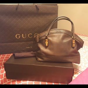 Gucci brown leather purse